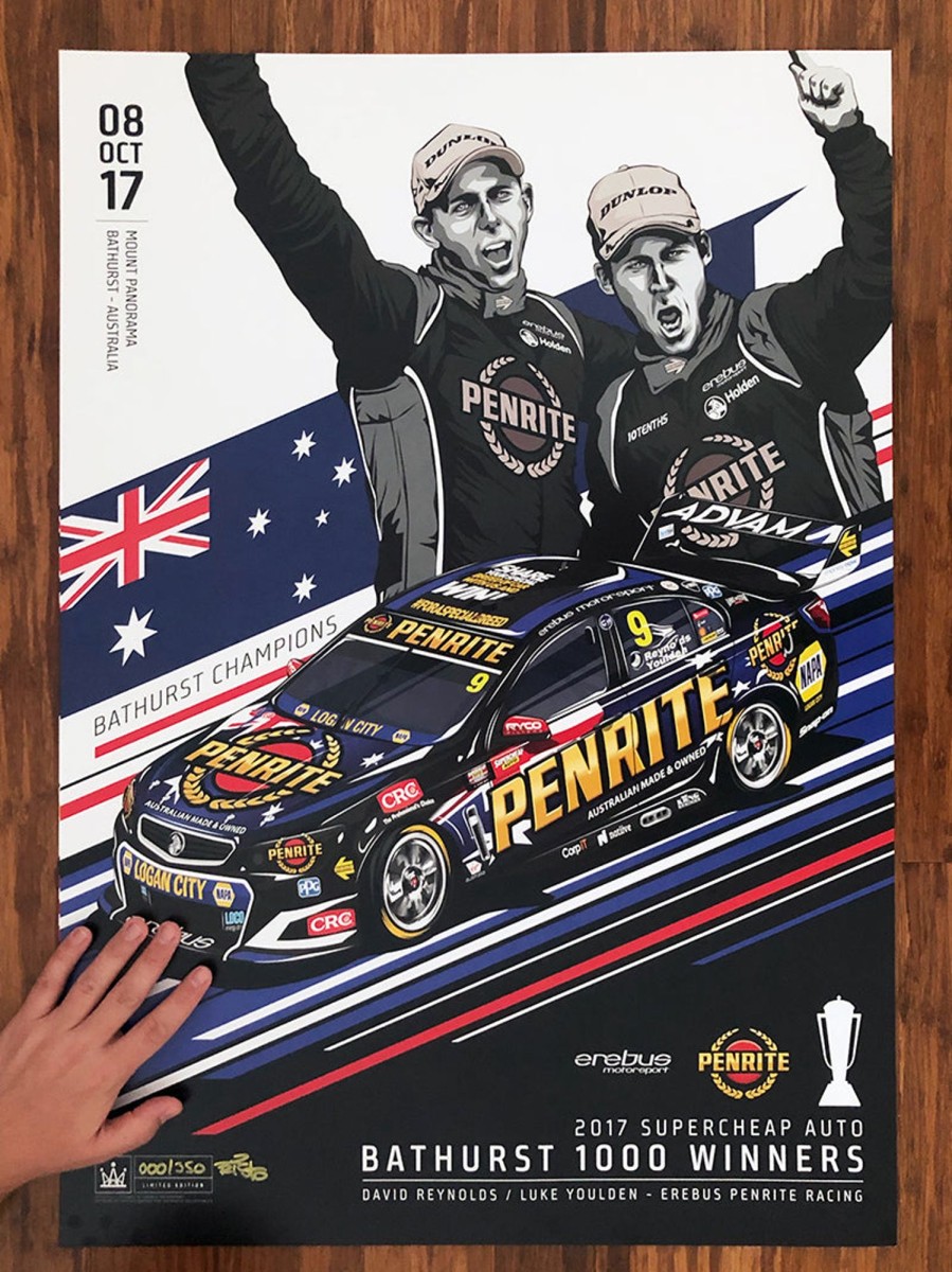 Shop Authentic Collectables | Erebus Penrite Racing 2017 Bathurst 1000 Winner - Standard Edition Print