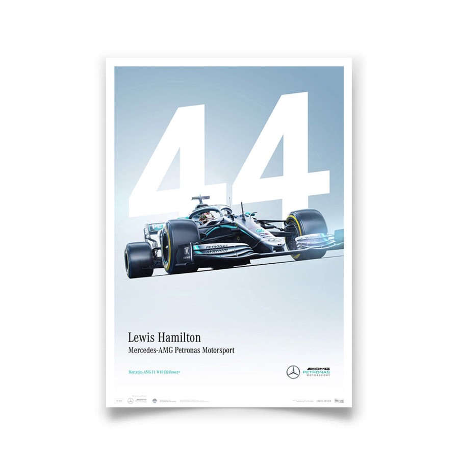 Shop Automobilist | Mercedes-Amg Petronas Motorsport - 2019 Lewis Hamilton - Limited Edition Print