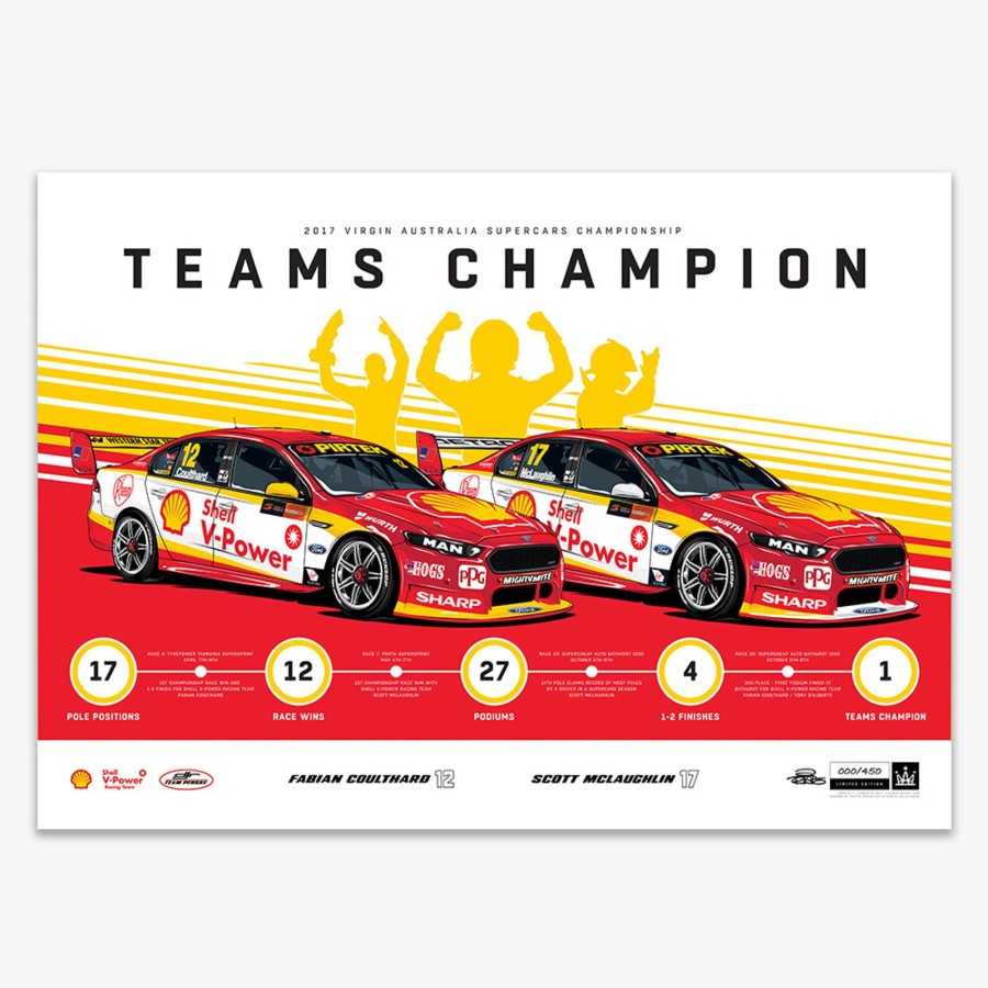 Shop Authentic Collectables | Shell V-Power Racing 2017 Teams Champion Print