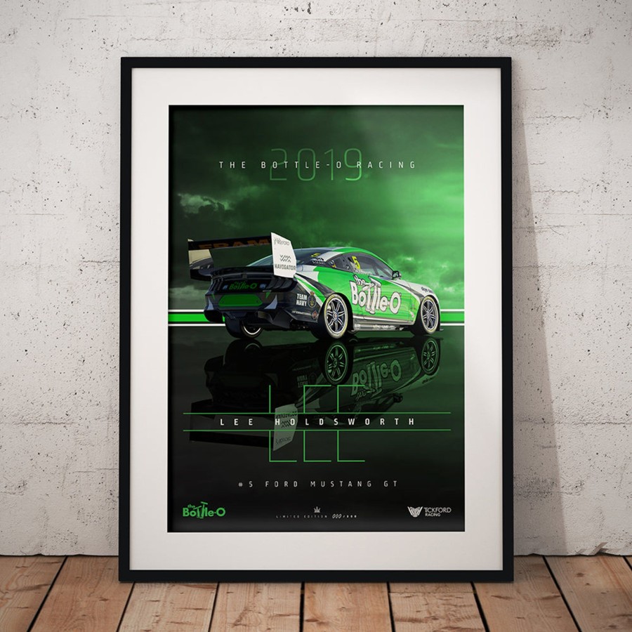 Shop Authentic Collectables | 2019 The Bottle-O Racing #5 Ford Mustang Lee Holdsworth Print