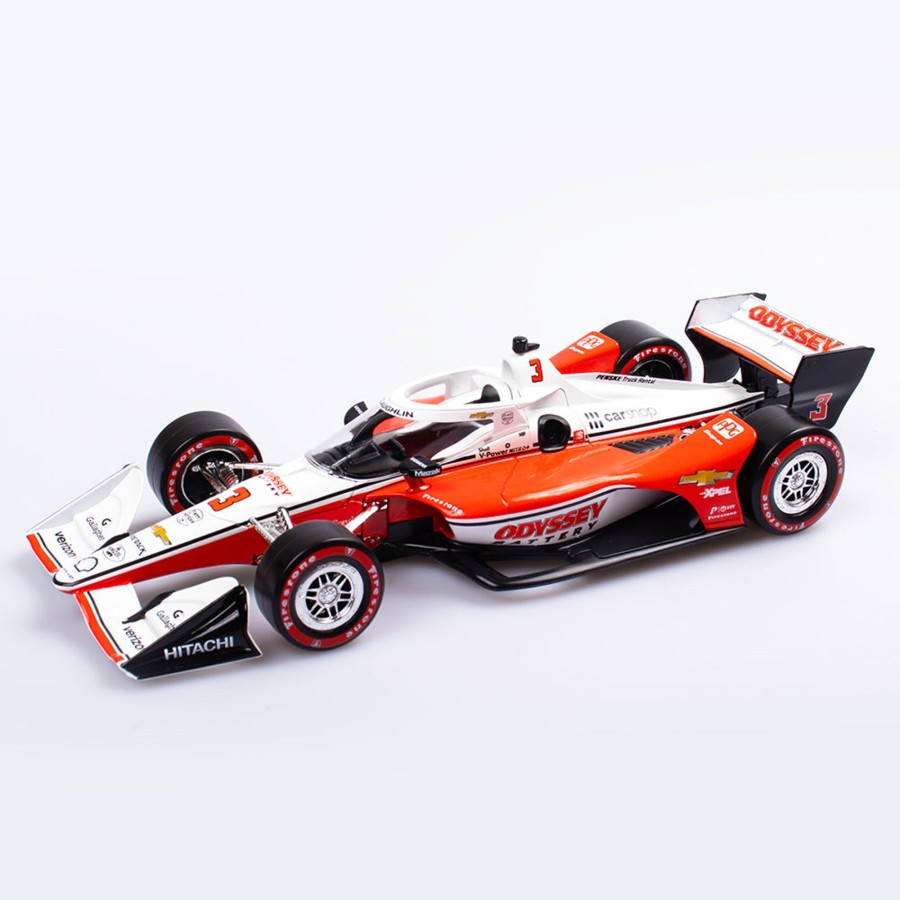 Shop Authentic Collectables | 1:18 Team Penske #3 Odyssey Battery Dallara Chevrolet Indycar - 2022 Honda Indy 200 At Mid-Ohio Winner - Driver: Scott Mclaughlin (Signature Edition)