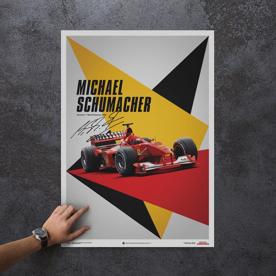 Shop Automobilist | Ferrari F1-2000 Michael Schumacher 2000 F1 World Championship Winner - Germany Edition Print