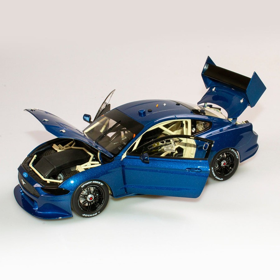 Shop Authentic Collectables | 1:18 Ford Mustang Gt Supercar - Metallic Blue Plain Body Edition