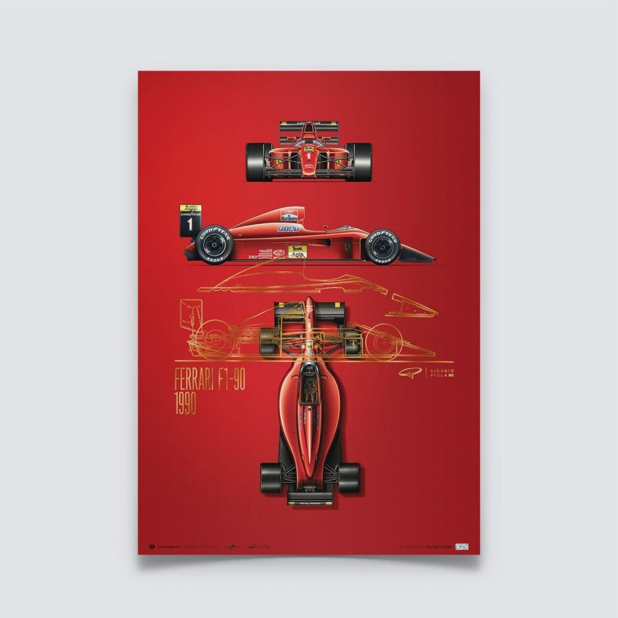 Shop Automobilist | Giorgio Piola - Ferrari F1-90 - 1990 - Collector'S Edition