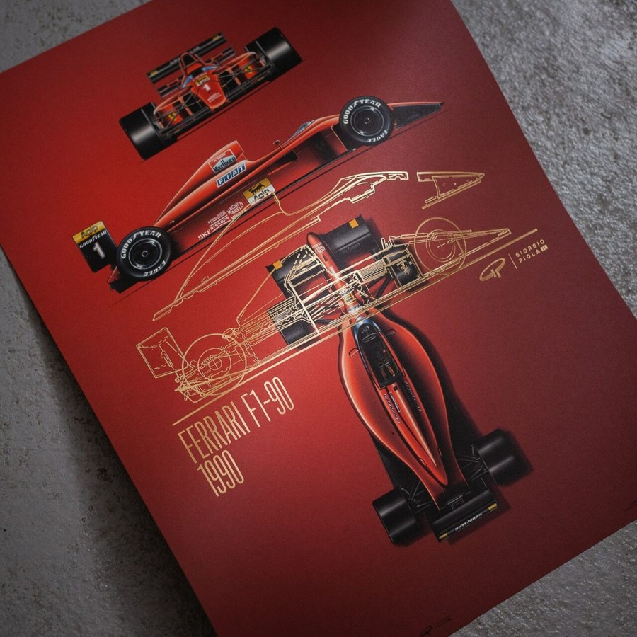 Shop Automobilist | Giorgio Piola - Ferrari F1-90 - 1990 - Collector'S Edition