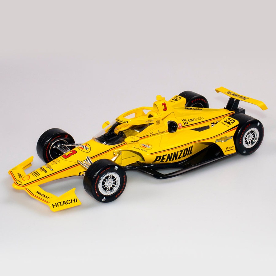 Shop Authentic Collectables | 1:18 Team Penske #3 Pennzoil Dallara Chevrolet Indycar With Driver Figurine - 2021 Indy 500 - Driver: Scott Mclaughlin