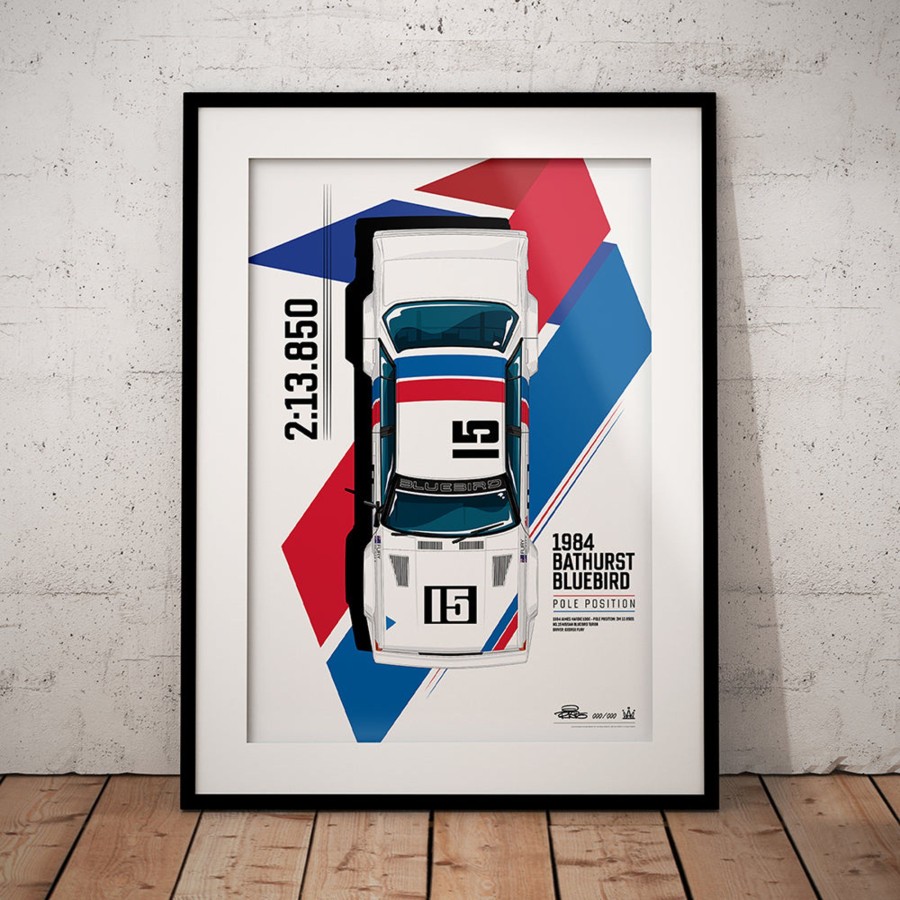 Shop Authentic Collectables | 1984 Bathurst Bluebird Pole Position Limited Edition Illustrated Print