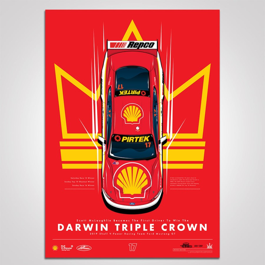 Shop Authentic Collectables | Scott Mclaughlin Becomes The First Driver To Win The Darwin Triple Crown Print