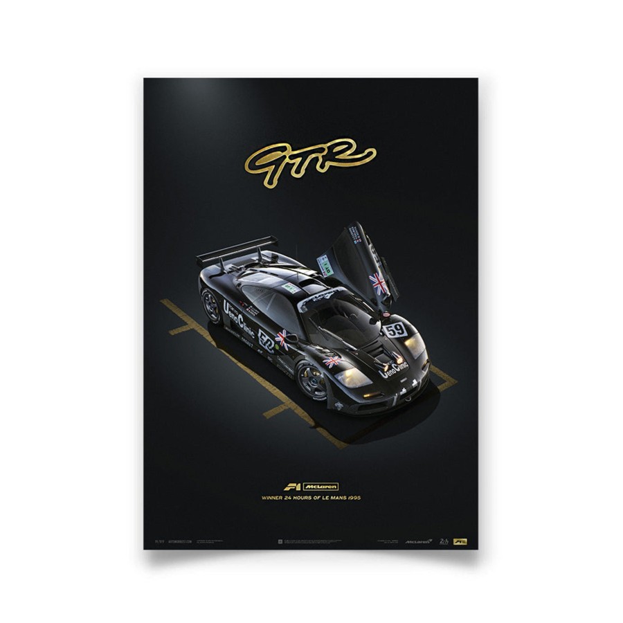 Shop Automobilist | Mclaren F1 Gtr - 1995 24H Le Mans Winner - Collector'S Edition Print