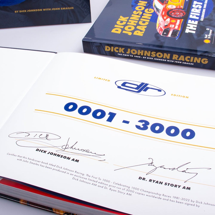 Shop Authentic Collectables | Dick Johnson Racing: The First To 1000 Official Signed Limited Edition Hardcover Book