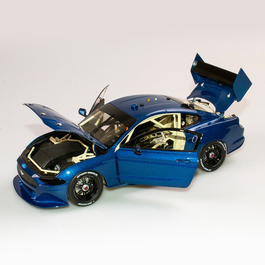 Shop Authentic Collectables | 1:18 Ford Mustang Gt Supercar - Metallic Blue Plain Body Edition