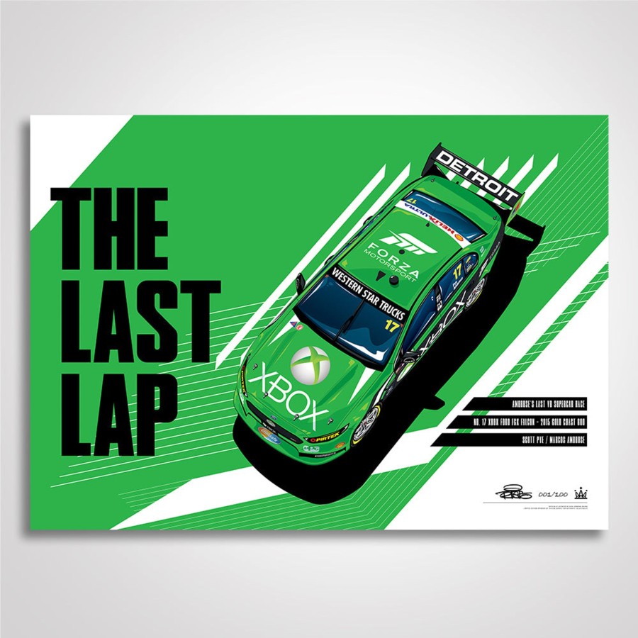 Shop Authentic Collectables | The Last Lap: Ambrose'S Last V8 Supercar Race Print