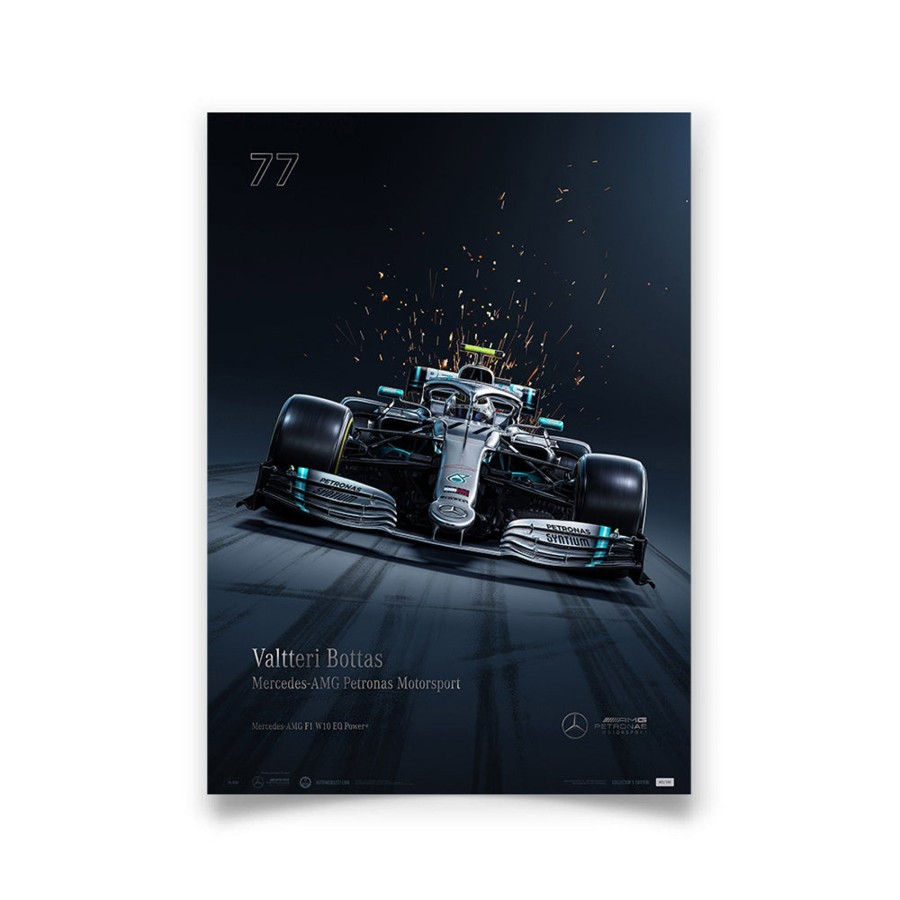 Shop Automobilist | Mercedes-Amg Petronas Motorsport - 2019 Valtteri Bottas - Collector'S Edition Print