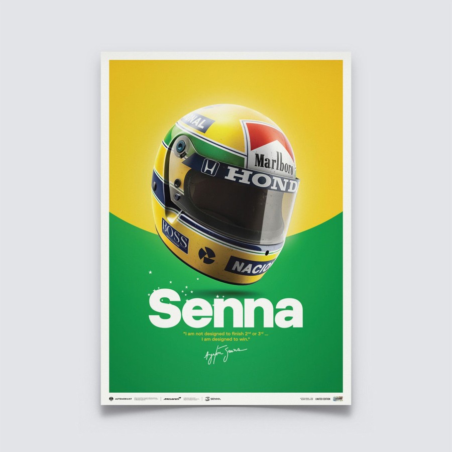 Shop Automobilist | Mclaren Mp4/4 - Ayrton Senna - Helmet - San Marino Gp - 1988 | Limited Edition