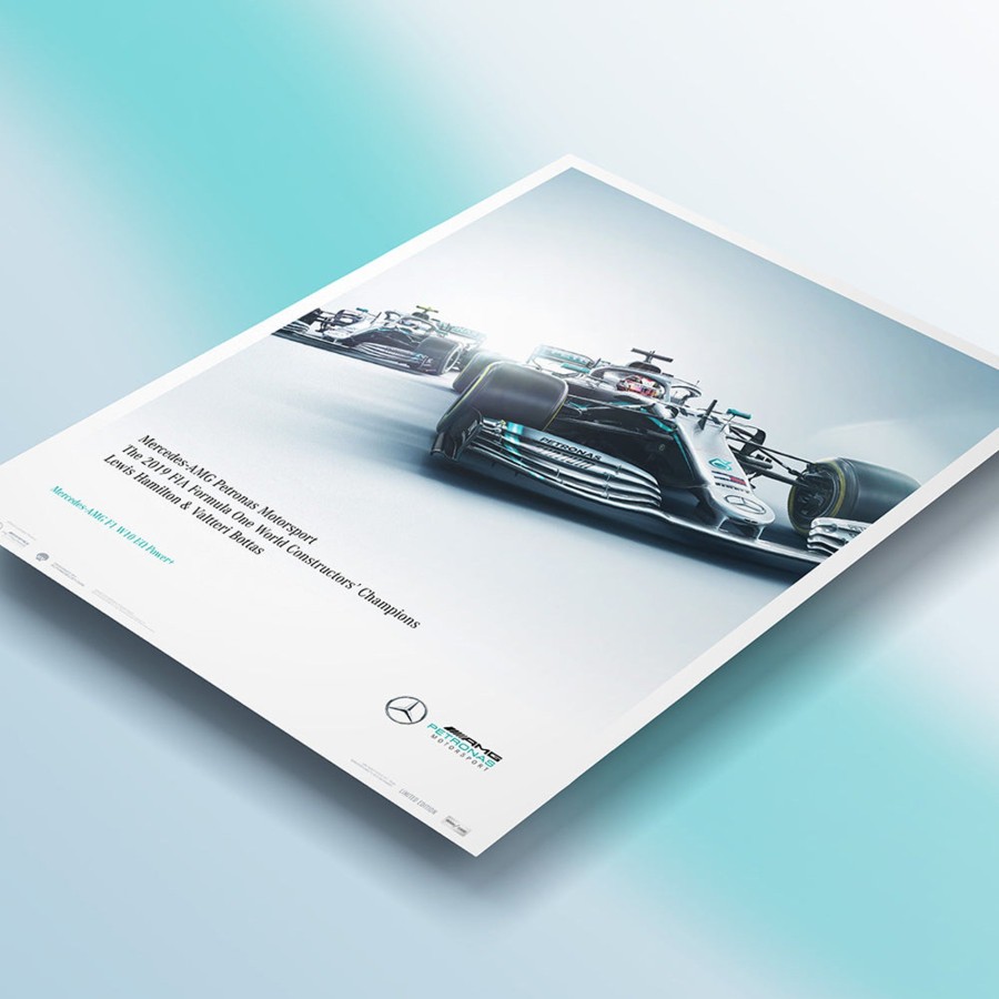 Shop Automobilist | Mercedes-Amg Petronas Motorsport - 2019 F1 World Constructors Champions - Limited Edition Print