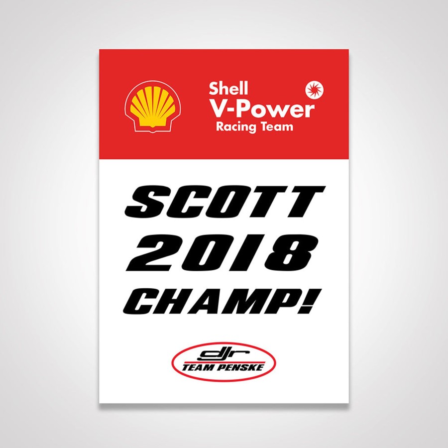 Shop Authentic Collectables | Shell V-Power Racing Team Scott Mclaughlin 'Three-Peat' Team Poster Set