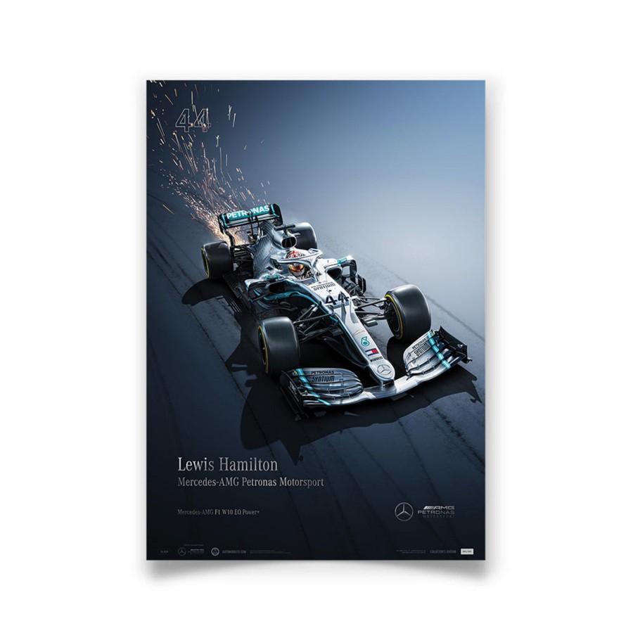 Shop Automobilist | Mercedes-Amg Petronas Motorsport - 2019 Lewis Hamilton - Collector'S Edition Print