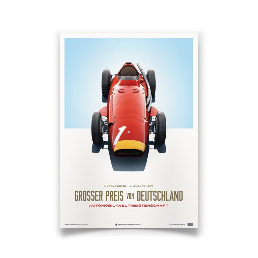 Shop Automobilist | Maserati 250 F 1957 German Gp Winner Print