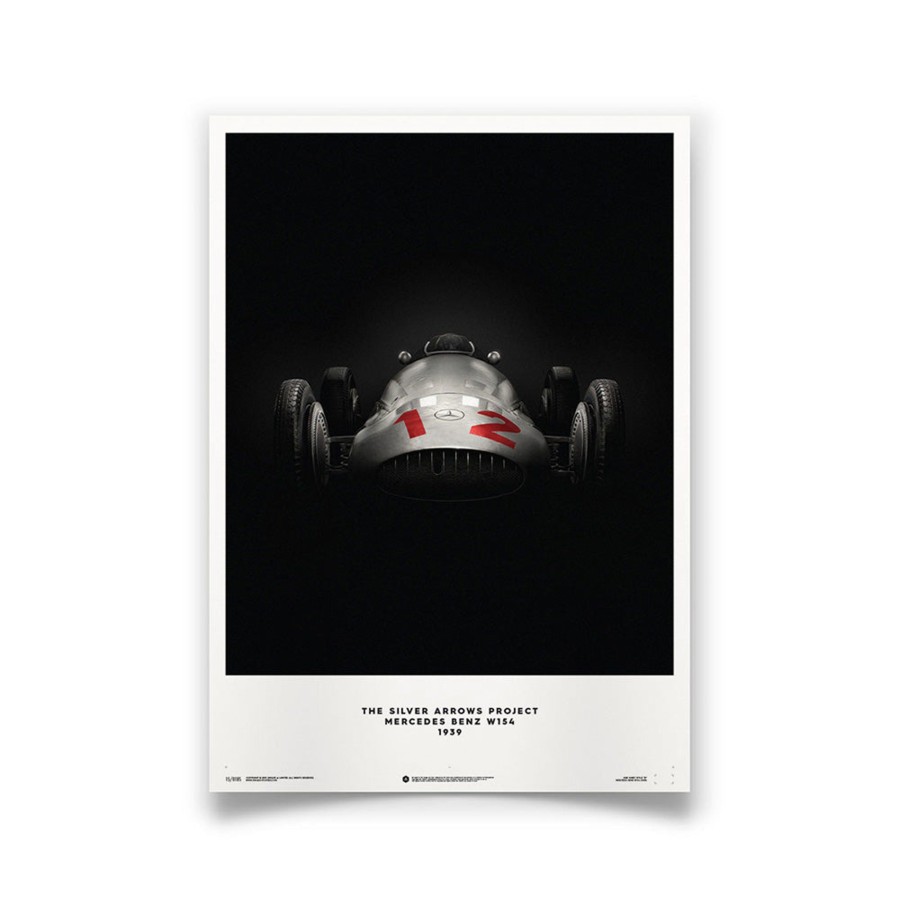 Shop Automobilist | Silver Arrows Mercedes Benz W154 Print