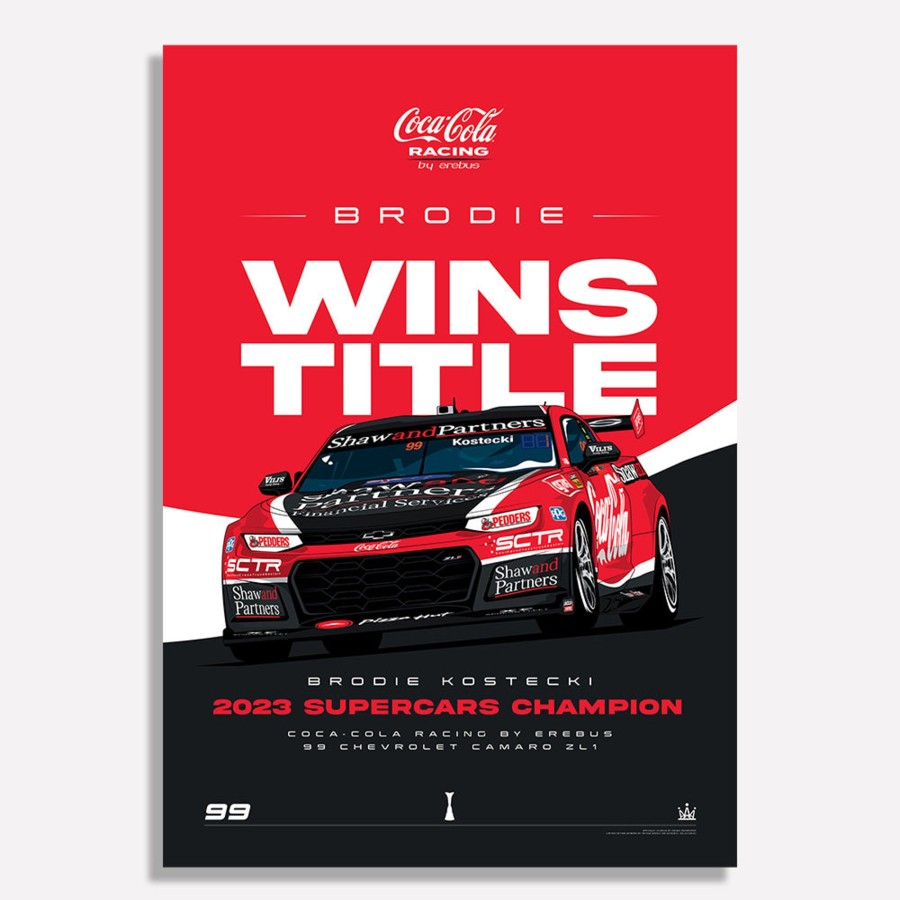 Shop Authentic Collectables | Brodie Wins Title Limited Edition Illustrated Print (Pre-Order)