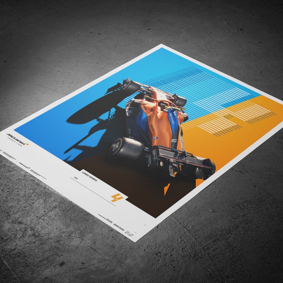 Shop Automobilist | Mclaren Formula 1 Team - Lando Norris - 2021 Limited Edition Print