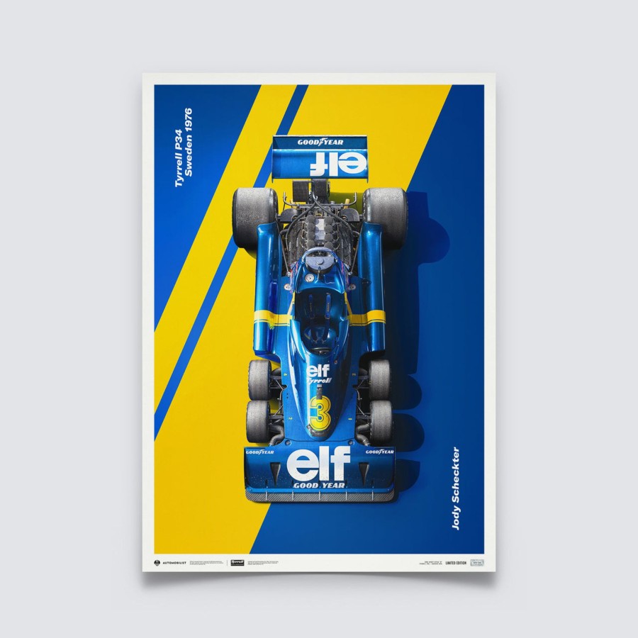 Shop Automobilist | Tyrrell P34 - Jody Scheckter - Swedish Grand Prix - 1976 - Limited Edition