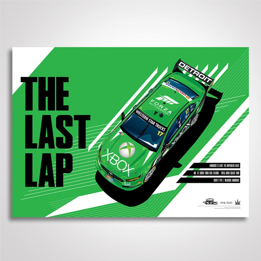 Shop Authentic Collectables | The Last Lap: Ambrose'S Last V8 Supercar Race Print