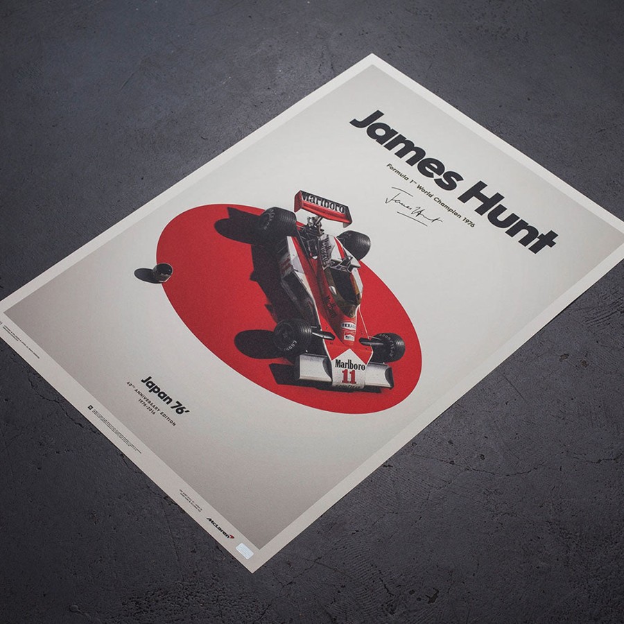 Shop Automobilist | Mclaren M23 James Hunt 1976 F1 World Championship Winner - Japanese Gp Print