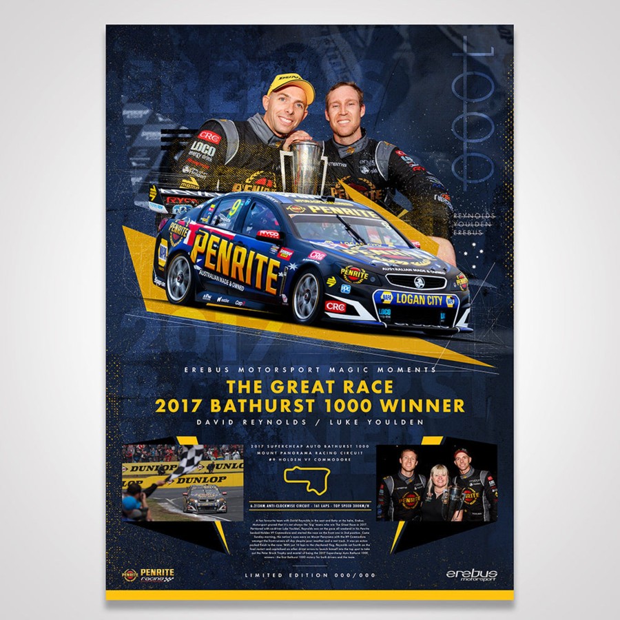 Shop Authentic Collectables | Erebus Penrite Racing Magic Moments Limited Edition Print: 2017 Bathurst 1000 Winner