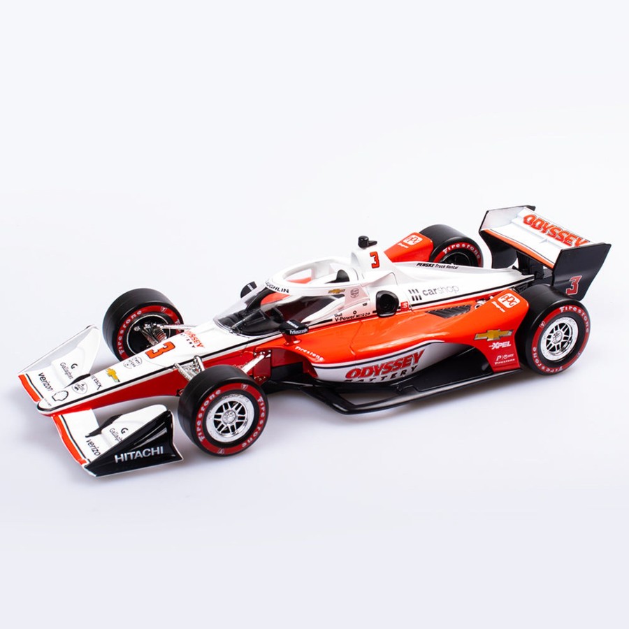 Shop Authentic Collectables | 1:18 Team Penske #3 Odyssey Battery Dallara Chevrolet Indycar - 2022 Honda Indy 200 At Mid-Ohio Winner - Driver: Scott Mclaughlin (Signature Edition)