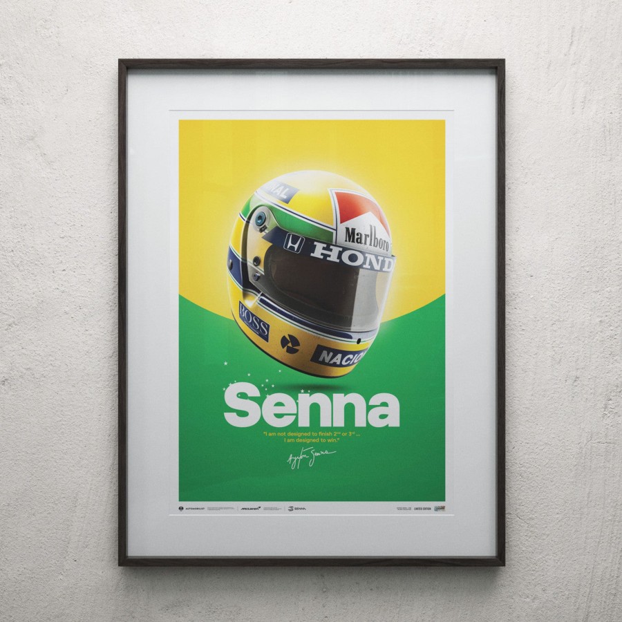 Shop Automobilist | Mclaren Mp4/4 - Ayrton Senna - Helmet - San Marino Gp - 1988 | Limited Edition